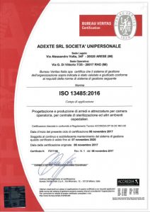 ADEXTE Certificazione ISO 13485:2016